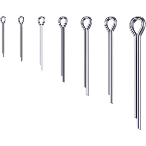 Assortiment de 330 Goupilles, 7 Tailles M1-M5, Goupilles de Verrouillage/Ressort/Douille/Pliante en Acier Inoxydable 304 pour Mécanique, Voiture, Réparation Navale (1/5)