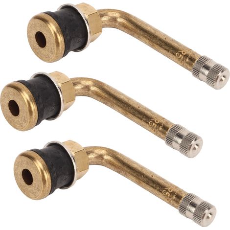 Lot de 20 rallonges de valve en laiton résistant aux rayures pour valves de pneus, adaptées aux camions, remorques, camping-cars et véhicules de loisirs. (1/5)