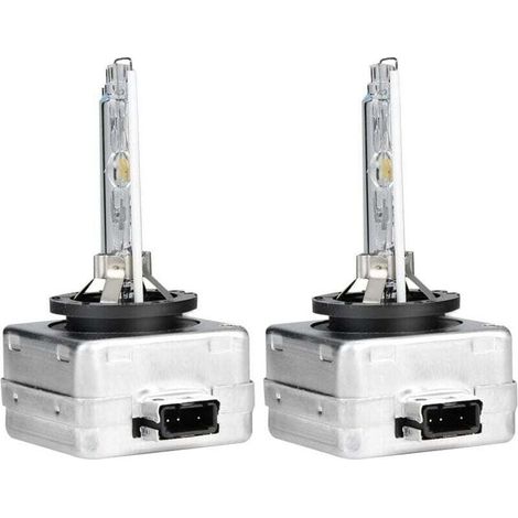 Ampoules Xenon 6000K 35W pour Phares de Voiture, Blanc, Remplacement DC 12V, Lot de 2 - KZQ