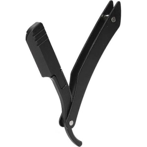 Tondeuse à barbe pliable en métal pour hommes - Tondeuse manuelle sûre à structure stable (1/5)