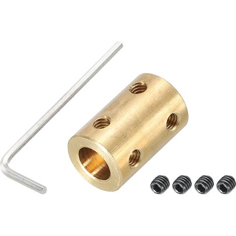 Arbre Coupleur Connecteur L22 x D14 5mm à 8mm Alésage Rigide Accouplement Moteur Arbre Joint Connecteur avec Vis,Clé pour 3D Imprimantes (1/5)