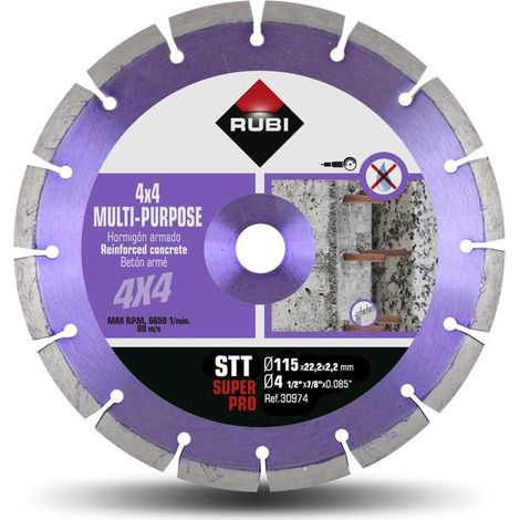 Disco diamante 4x4 segmentato stt 115 superpro