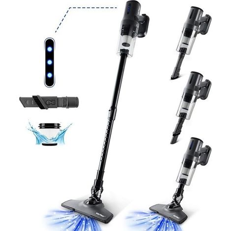 Vortex - Aspirateur Balai 2en1 Sans Fil - 140w - Autonomie(40min) - Filtre Hepa - Fourni Avec Support Mural (1/4)