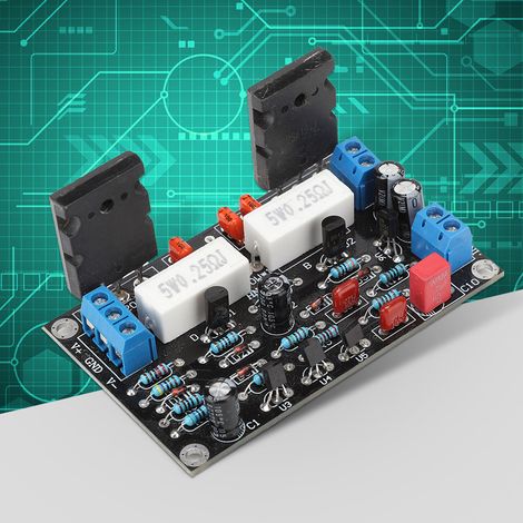 Amplificateur Audio Stéréo 100W avec Transistors 2SC5200/2SA1943, Circuit de Protection (1/5)