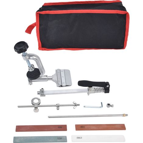 Kit de pierre à aiguiser professionnel pour couteaux en acier inoxydable, système d'affûtage durable pour usage domestique (1/5)