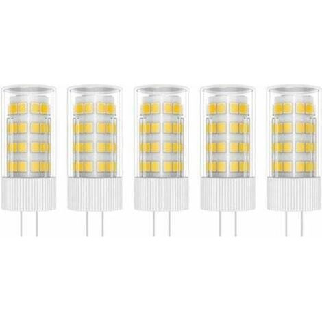 Ampoules LED G4 5 W, 51 LED SMD 2835, blanc chaud 3000 K, équivalent à des lampes halogènes 50 W, AC/DC 220 V. (1/4)