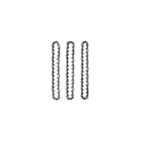 Lot de 3 chaînes d'élagueuse sur perche 10' (25 cm) – 40 maillons d'entraînement – Faible rebond pour tronçonneuses jusqu'à 42cc (1/4)