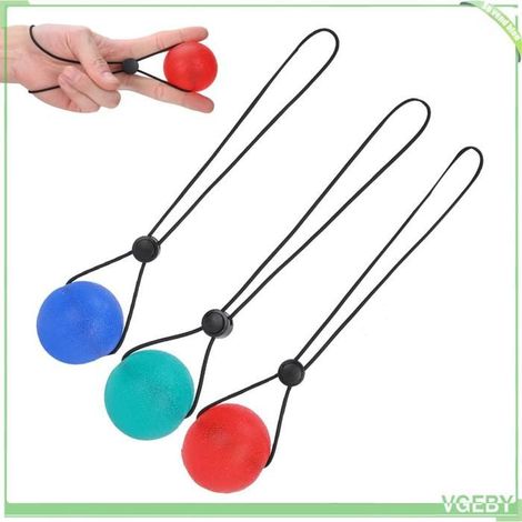 Boule de préhension - FAFEICY - Lot 3 - Silicone - 3 résistances 25/30/35° - Bracelet ajustable (1/5)