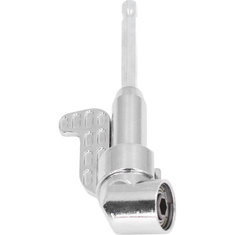 Adaptateur de perceuse à angle droit 105 degrés, douille de vissage, tournevis électrique coudé, tige hexagonale 1/4 po (1/5)