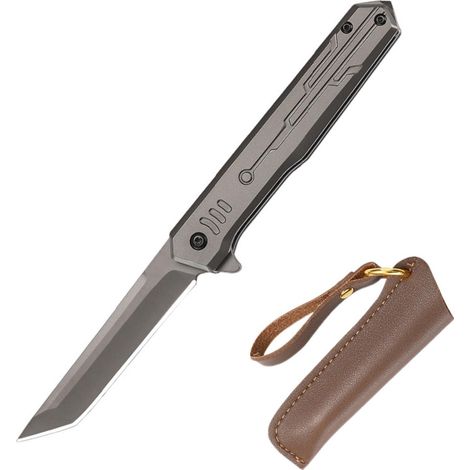 Klappmesser Edelstahl Einhandmesser für Camping & Outdoor, Jagd, Geschenk für Männer