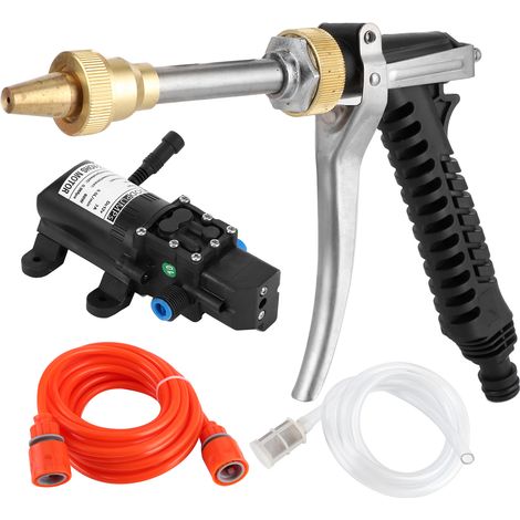 Nettoyeur Haute Pression Portable 12V 130PSI 80W - Kit Pompe à Eau avec Tuyau pour Voiture, Lavage Puissant et Efficace (1/5)