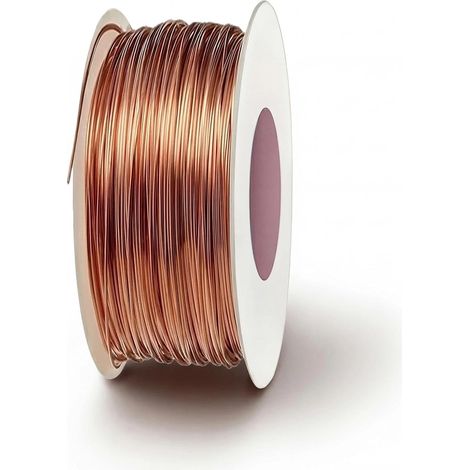 Fil de Cuivre Pur Diamètre 1mm Longueur 20m Souple Nu pour Electroculture Jardinage Culture Plantes Soudure Artisanat et Experience (1/5)