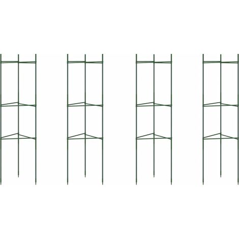 Maison Exclusive - Tomatenkäfige 4 Stk. 116 cm Stahl und PP