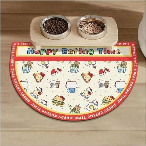Tapis de salle de bain en terre de diatomées facile à nettoyer, set de table pour animaux de compagnie, tapis de salle de bain en pierre douce super absorbante, tapis de vanité antidérapant pour pot d (1/2)