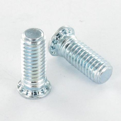 Vis à sertir 6X16 Diamètre de tête: 8.2 Classe 8.8 Acier zingué-10 pièces