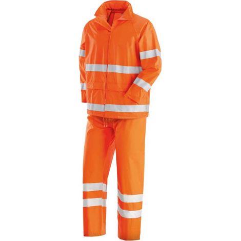 Mono impermeable de PVC alta visibilidad Neri New Oslo 461015 - L - Naranja