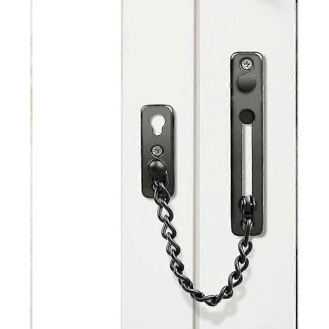 Chaîne de porte extra épaisse en acier inoxydable 304 moulé, verrou de porte robuste, chaîne antivol-AquaForge (1/2)