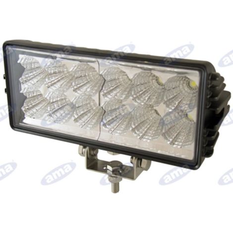 Barra luci 12 LED 12-28V 36W 2700LM 200x90mm trattore macchina agricola semovente (1/3)
