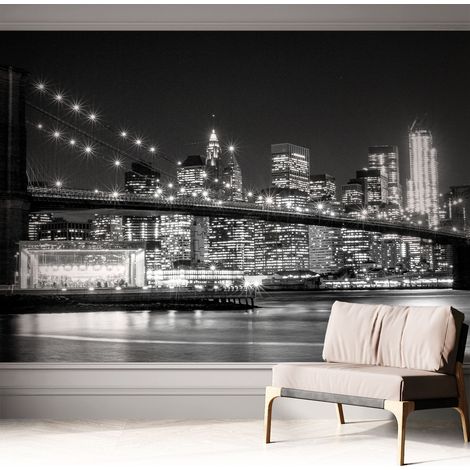 Fototapete Selbstklebend - Wanddekoration - Wandfolie - 3D Tapete Wand - Wohnungsdeko Nachtpanorama 312x219 cm (1/5)