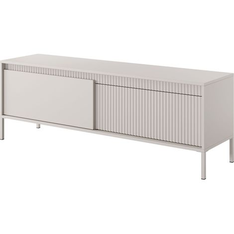 Mobile TV 153,5 cm, 2 ante, apertura push-to-open, Cashmere, 153,5 x 39,5 x 53,4 cm (1/5)