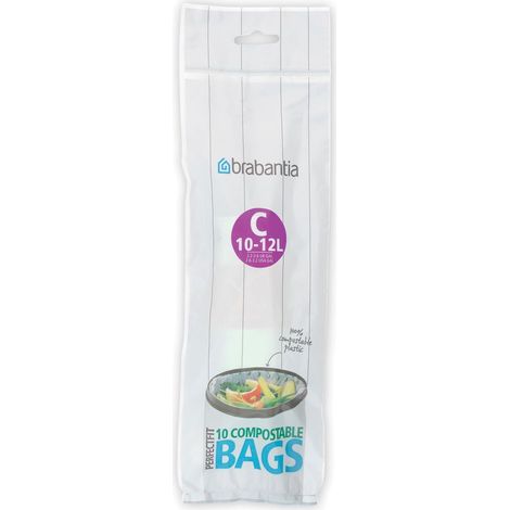 Sac poubelle Brabantia PerfectFit Code C 10-12L 10 pièces (1/3)