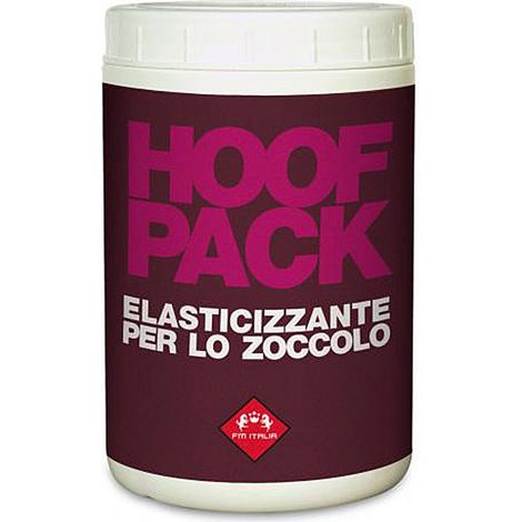 HOOF PACK trägt zur Erhaltung des normalen Elastizitätszustandes von Fessel, Gabel und Hufwand bei Pferden bei 1 Liter