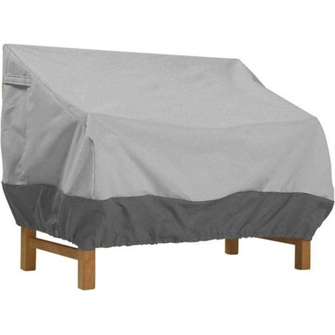 Housse de Protection pour Banc, Housse Banc Jardin Tissu Oxford Imperméable, Housse de Banc Exterieur Anti UV et Vent Housse de Protection pour Canapé——Gris 210D: 147×83×79cm (1/4)