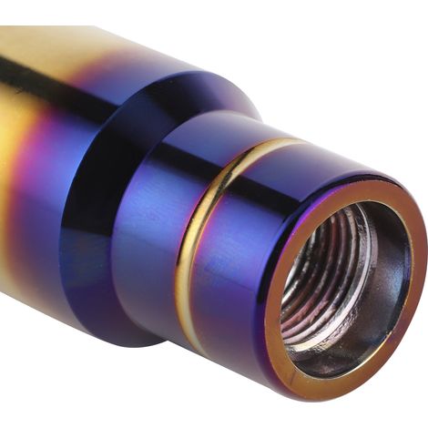 Leva del cambio in alluminio con 3 adattatori, Blu Bruciato, 130 mm, Universale (1/5)