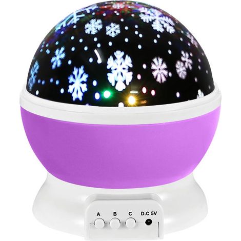 Nuit Étoilée - Projecteur Flocons de Neige pour S'endormir Paisiblement Décoration Calme 2Veilleuse (1/5)