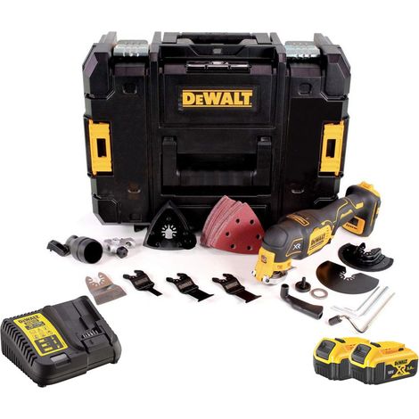 DeWALT DCS356P2 18V Speed Oscillating Tool With 2 x 5Ah Batteries, Charger And Carry Case Set (1/3)