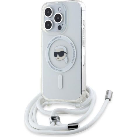 Karl Lagerfeld Crossbody IML Karl Head MagSafe - iPhone 16 Pro Hülle (Transparent) (1/5)