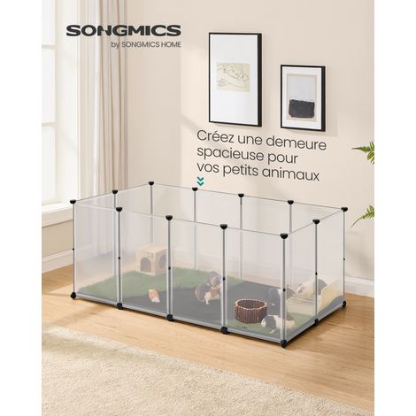 Songmics – Enclos pour petits animaux 145 x 73 x 57 cm – Tapis Oxford imperméable amovible – Panneaux en plastique PP – Conception modulable (1/5)