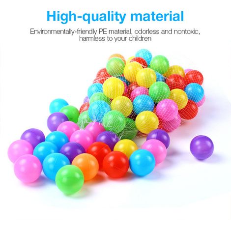 Balles de natation en plastique souple de couleur aléatoire, jouet amusant pour bébés et enfants, balles à vagues pour piscine (1/5)