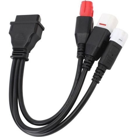 Câble De Diagnostic OBD - 16 Vers 3 4 6 Broches - Pour Moto - 1 Pièce (1/5)