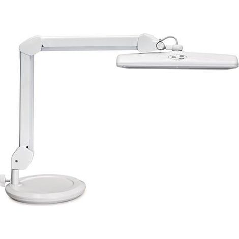Lámpara de escritorio metal/plástico blanco H.460mm base LED MAUL (1/3)