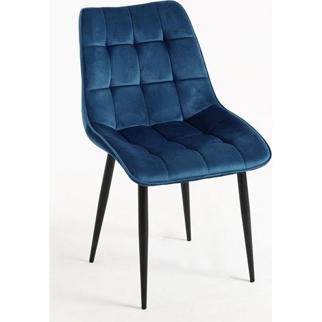 Sillas Comedor - Silla Cade Terciopelo - Azul (1/5)