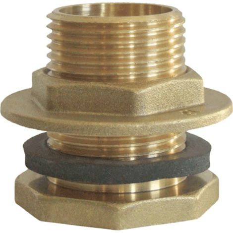 PILETTA DRITTA IN OTTONE GIALLO PER CASSONE SERIE 1700 - 11/4 FILETTO INTERNO 1 - RIN