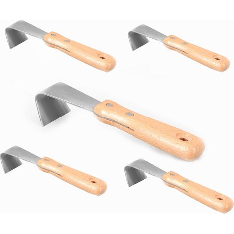 pezzi di attrezzo per unire le crepe, per diserbare, raschiare la corteccia degli alberi da frutto, raschietto per corteccia da giardinaggio, attrezzo per giardinaggio da giardino (argento)