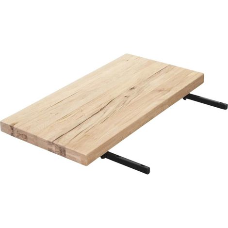 Rallonge pour table extensible bois de chêne huilé bords droits  180, 200, 220, 240 cm PALERME (50 cm) (1/3)