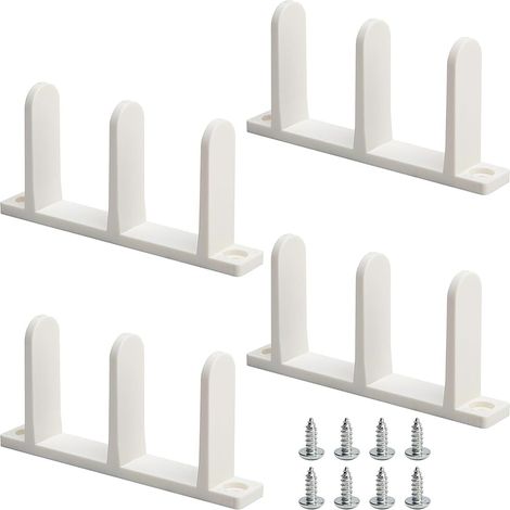 lot de 4 guide de sol pour porte coulissante, 5 cm (1/5)
