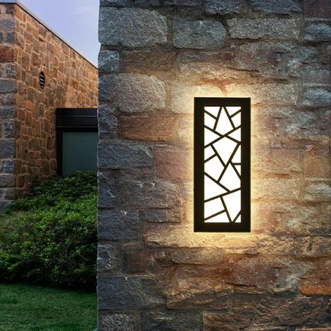 LED Longue Applique Murale Ip67 Étanche Applique Villa Intérieur Extérieur Longue Appliques Anthracite Longue Appliques Extérieur Jardin Appliques Longue MuralesTerrasse-60CM,Lumière chaude (1/5)