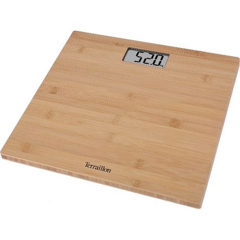 14824 - Electrónica hasta 150 kg - Plataforma de 30 x 30 cm en bambú natural - Terraillon