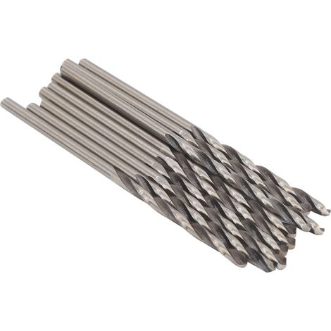 10-teiliges Set Mikro-Hartmetallbohrer mit festem Schaft, Mini-Leiterplattenbohrer, Präzision 1,1–1,55 mm (1/5)