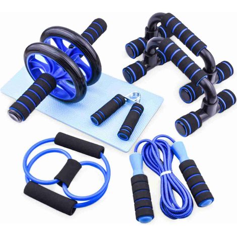Rouleau électrique pour hommes, équipement de sport professionnel, Fitness abdominale, cadre Push Up, corde à sauter, entraînement, 7 pièces (1/5)