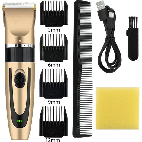 Tondeuse à cheveux électrique, rasoir de coiffure pour homme, tondeuse professionnelle rechargeable, machine de coupe de cheveux de barbier (1/5)