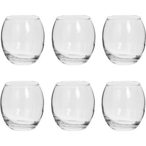 Lot de 6 Verres Bas "Cesari'Eau" 40cl Transparent