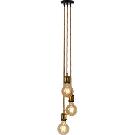 Naeve ONTARIO Suspension Cluster en laiton vieilli 3xE27 (1/5)