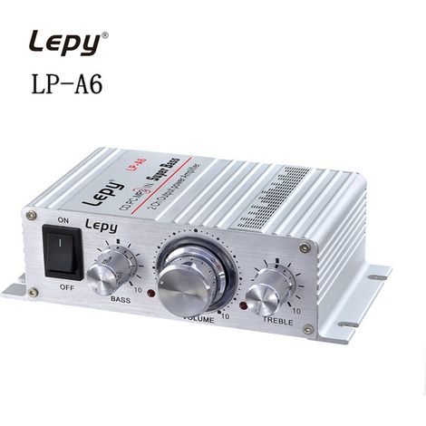 LP-A6 Mini 12V Car Power Amplifier - Home Computer MP3 Amplifier - Small Car Amplifier (1/4)