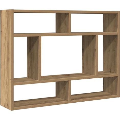 vidaXL Scaffale a Parete Rovere Artigianale 75x16x55 cm in (1/5)