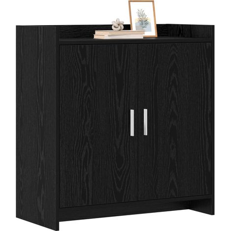 Sideboard/Anrichte/Buffet Schwarze Eiche 72 x 36 x 80 cm Holzwerkstoff LXWW764335 (1/5)